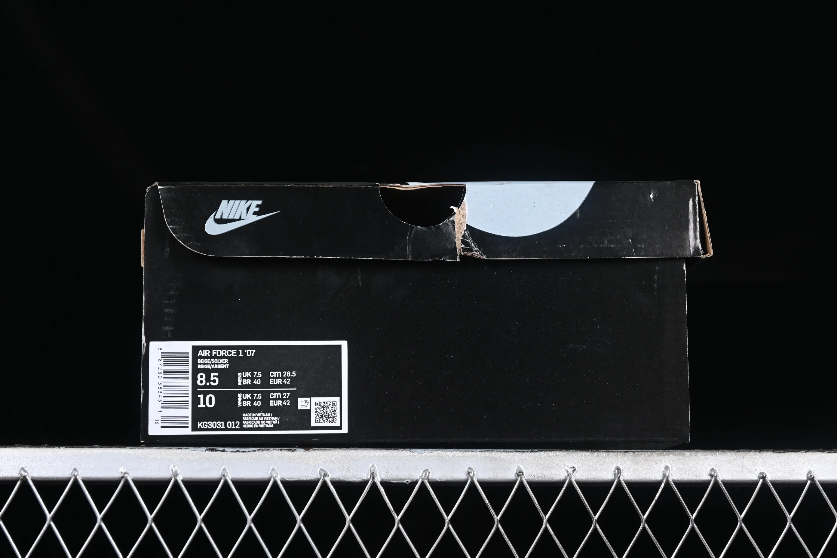All categories Nk Air Force 1 Air Force series Nk Air Force 1 Mid Air Force mid-top Nk Air Force 1'07 Mid small hook gray suede Air Force One mid-top casual sneakers KG3031-012